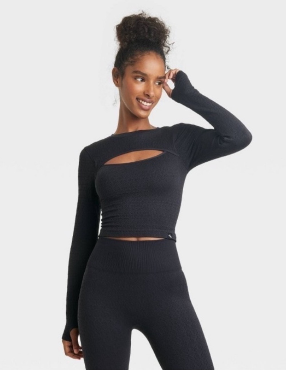 JoyLab Textured Seamless Active Long Sleeve